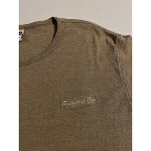 VINTAGE Rainforest Cafe Embroidered Brown T-Shirt LARGE Y2K 90’s Animals Jungle